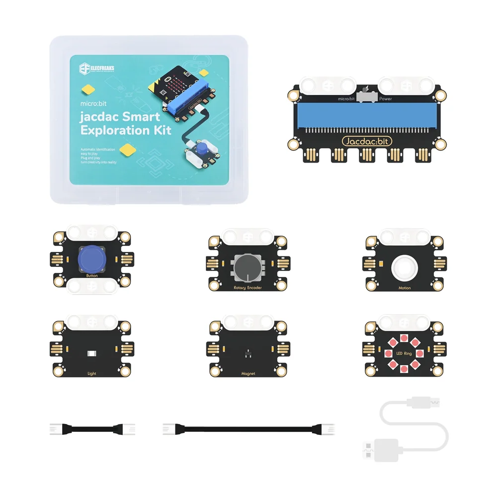 Kit ELECFREAKS Jacdac Smart Exploration con placa de expansión, sensores y cables